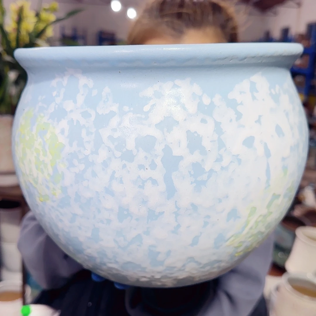 紫砂花盆高20口25