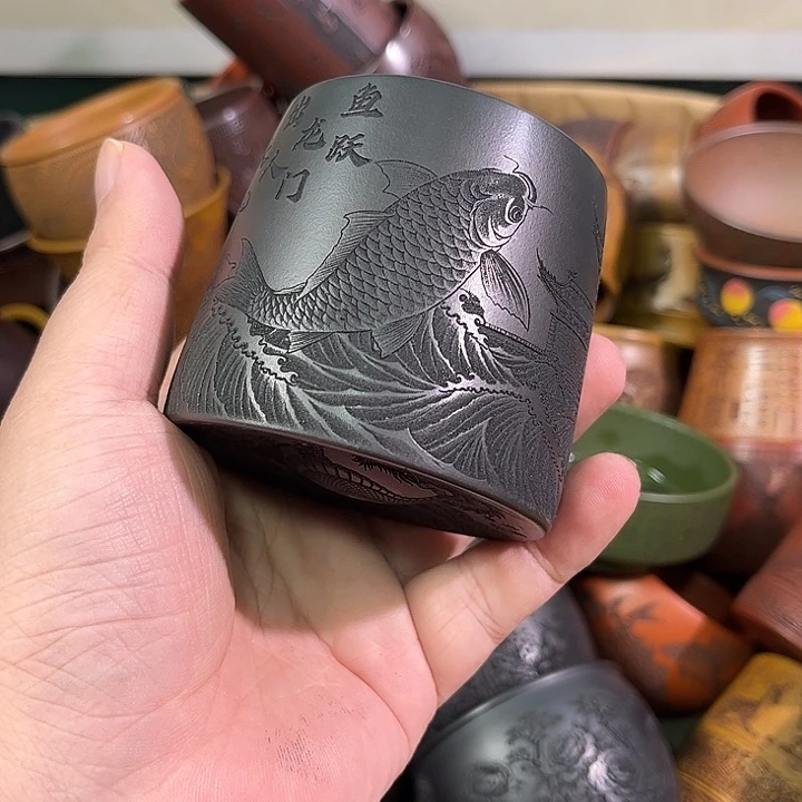 茶杯紫砂全手工紫砂主人杯