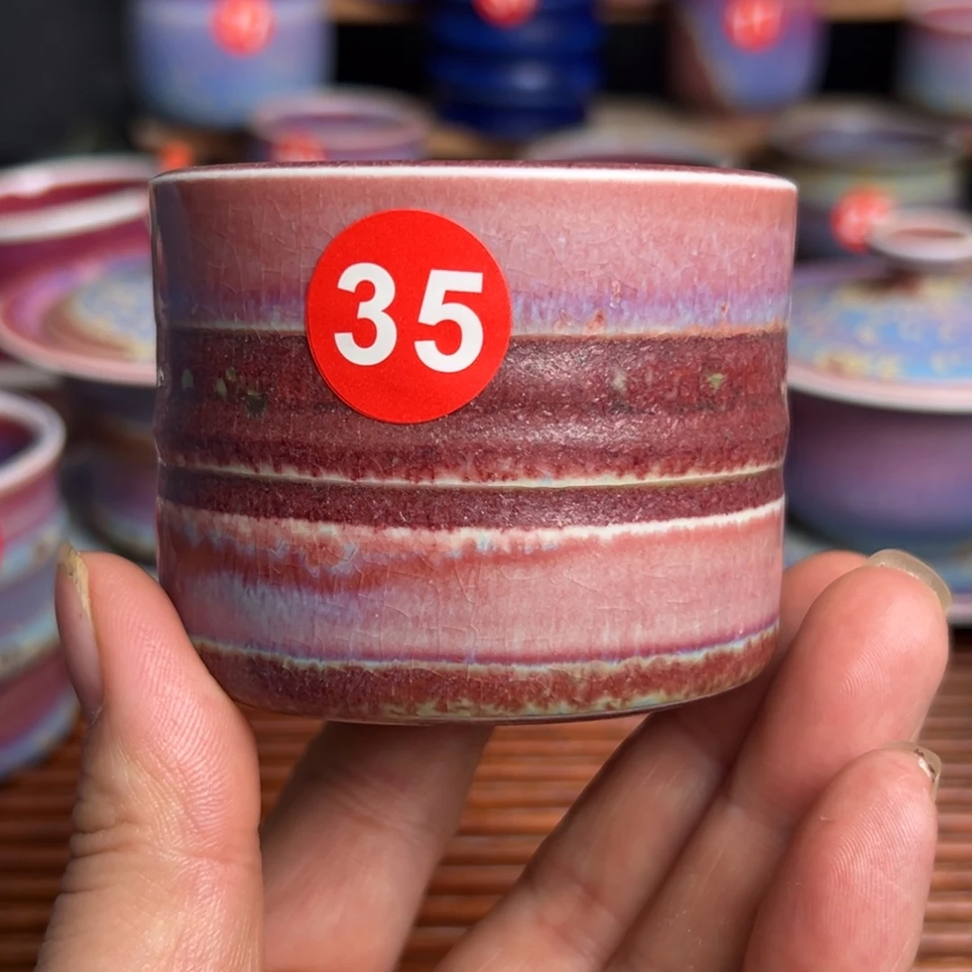 手工制作钧窑茶器