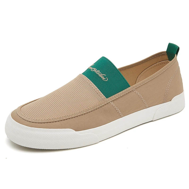 25639 夏季一脚蹬小白鞋老北京布鞋舒适透气网面鞋低帮软底休闲鞋