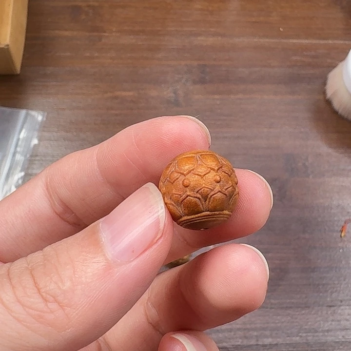檀香木其他并蒂莲15mm