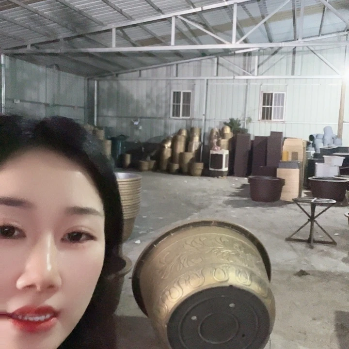 圆形100花盆4个有孔