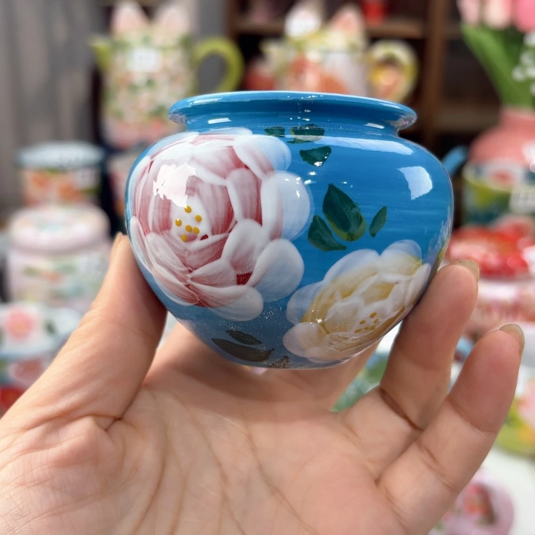 景德镇手绘高温釉下彩陶瓷茶具