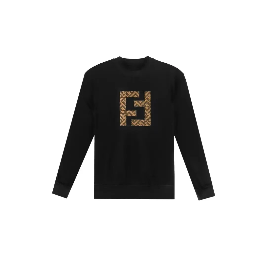 朗尼芬迪新款男士设计高级感印花圆领卫衣7236770928