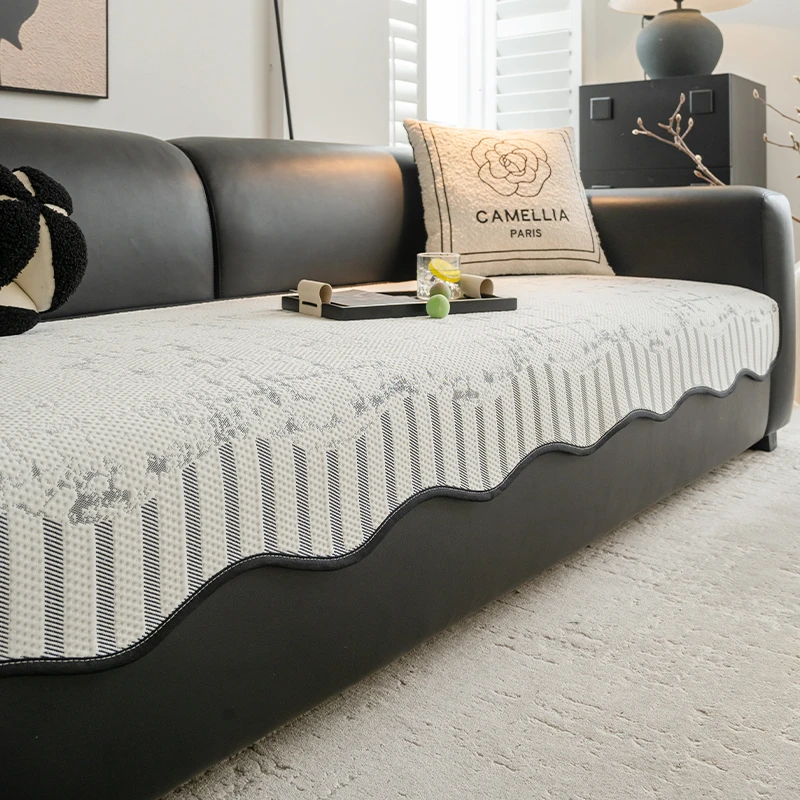 趣爸夏季凉感冰豆豆异形沙发垫2025防滑冰丝凉垫夏天简约凉席坐垫