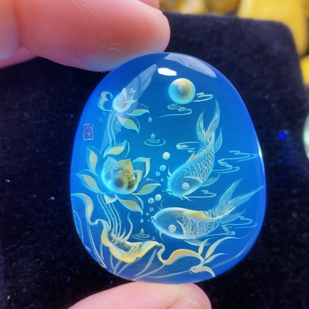 【闪购商品】蓝珀颈饰未镶嵌蓝珀阴雕