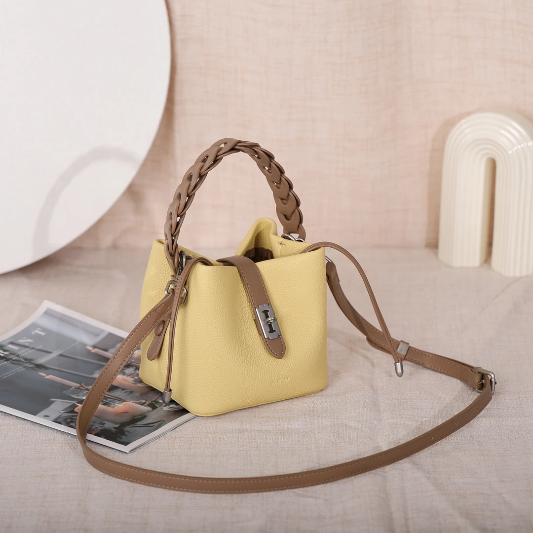 【新款首发】小众设计水桶包单肩手提包女时尚菜篮子包斜挎包小包包