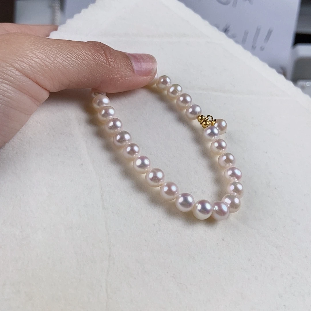 淡水珍珠手绳银S925镶嵌