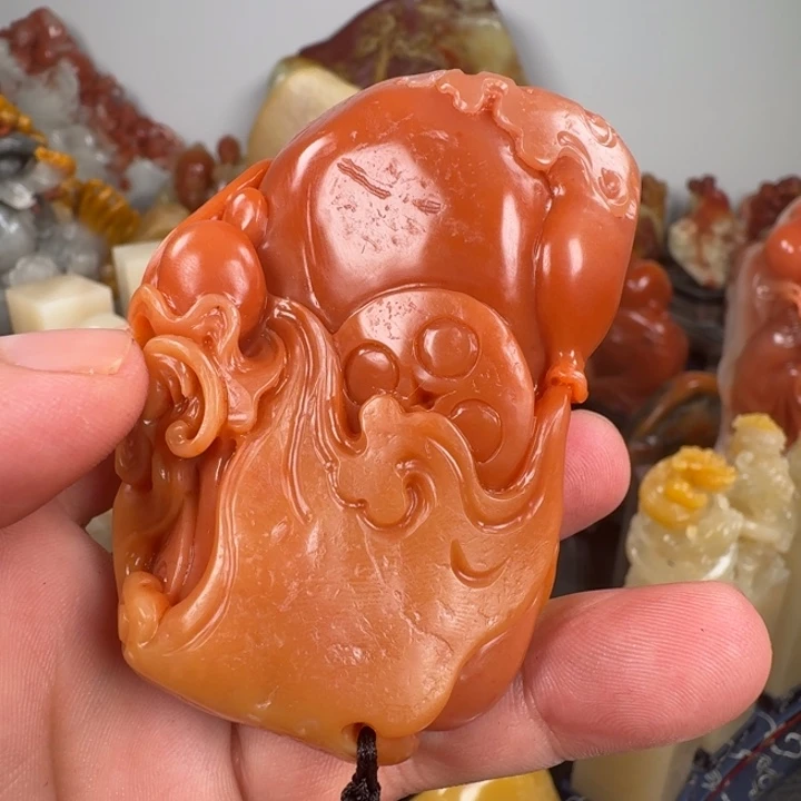 金***坠寿山石寿山石鹿目