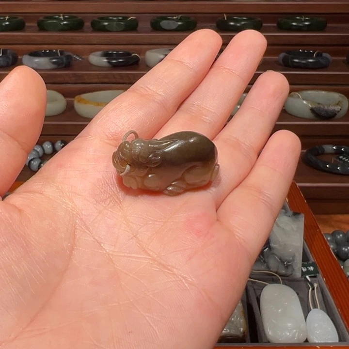 和田玉（糖玉）未镶嵌吊坠(赠链)