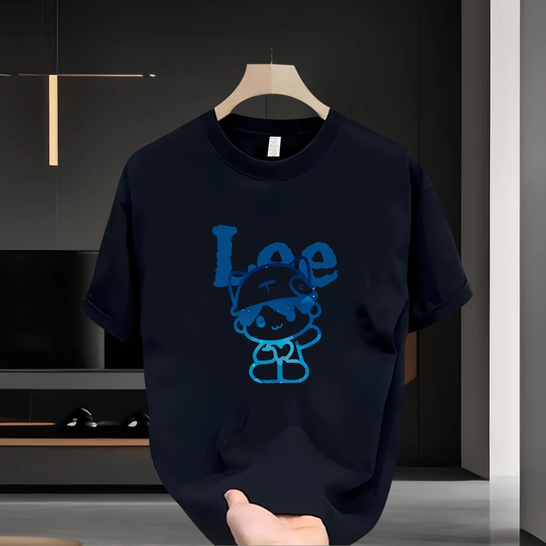 男士纯棉T恤短袖套装夏季新款休闲时尚百搭气场强大高级感男装潮