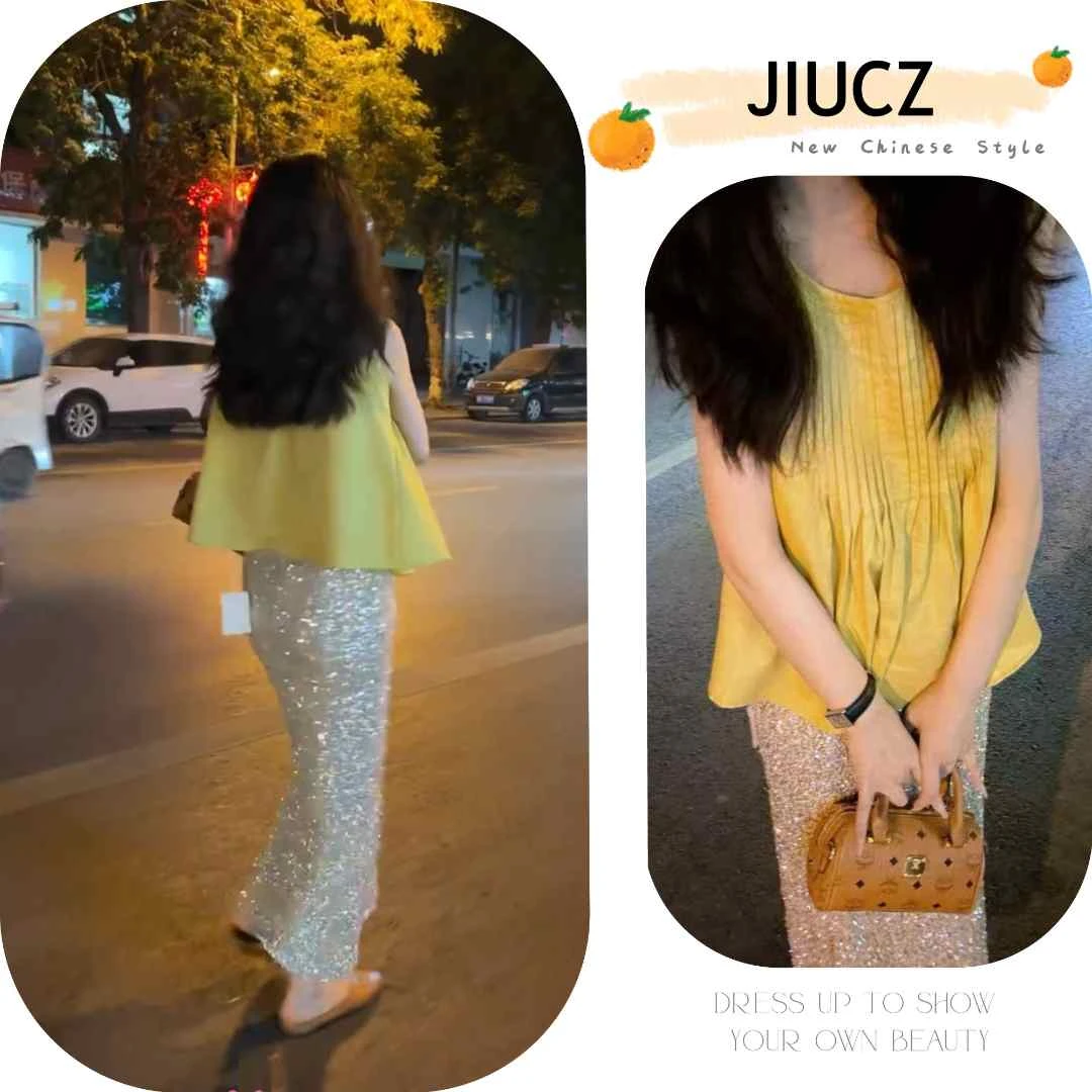 2025夏季新款新中式时尚洋气复古中国风气质两件套U0078