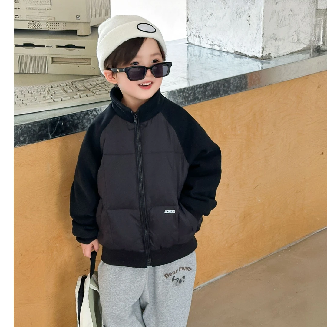 【校服神器】2025新款儿童羽绒服男童女童免洗洋气外套外穿内搭冬季