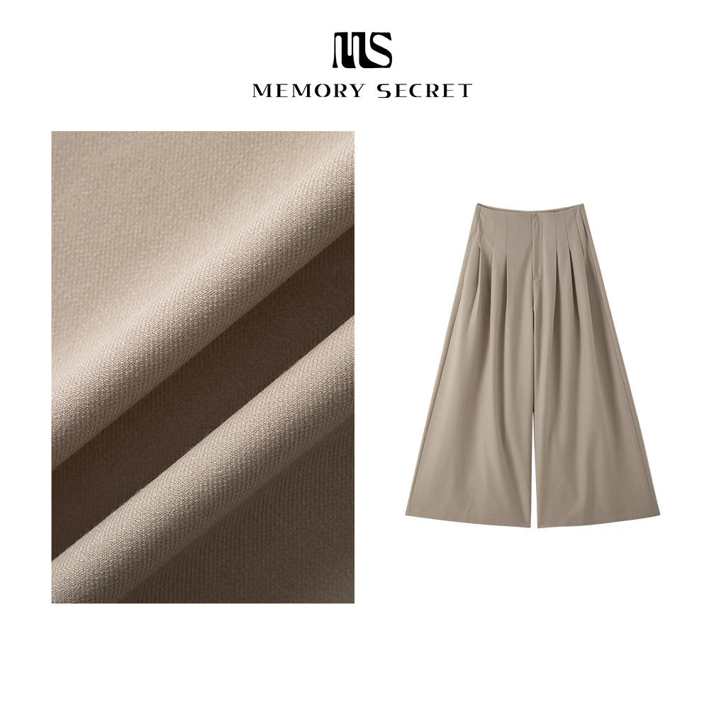 【MS】苑梨 法式慵懒INS风垂感气质休闲裤MS53092403-E