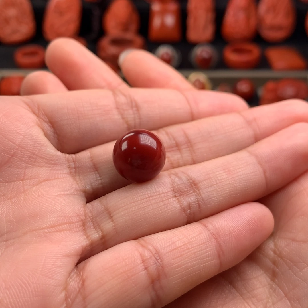 南红玛瑙圆珠13+未镶嵌用****1