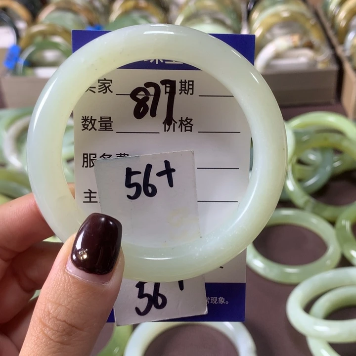 蛇纹石玉未镶嵌手镯877