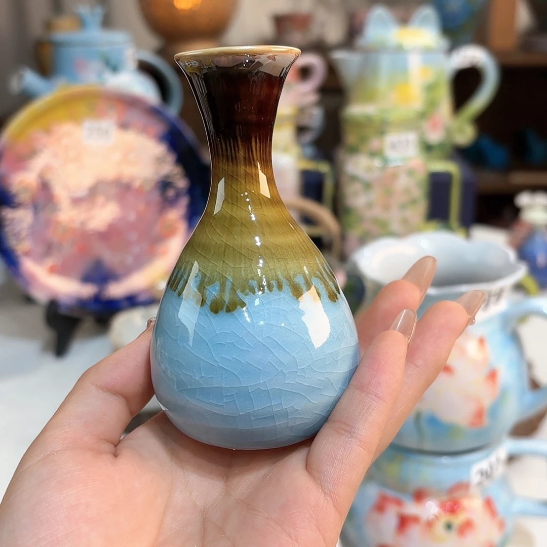 景德镇手绘高温釉下彩陶瓷茶具