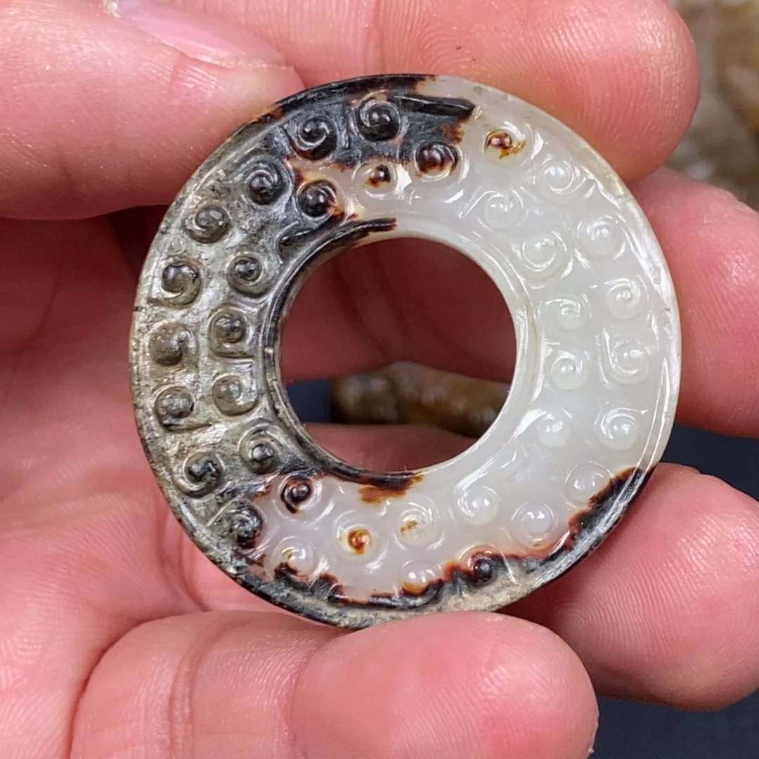 和田玉挂件未镶嵌钟*铎