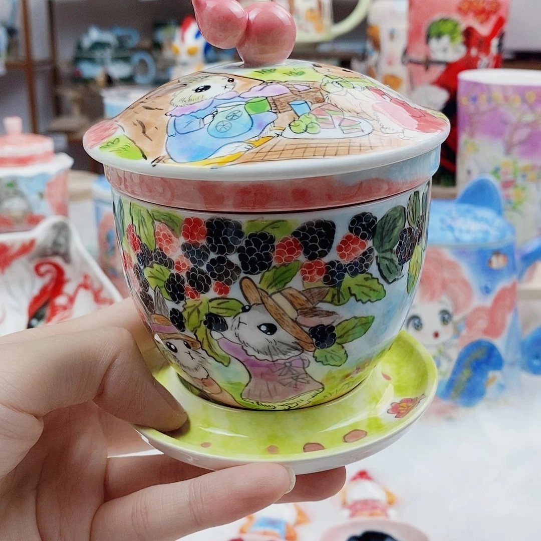 杯董董文创手绘陶瓷