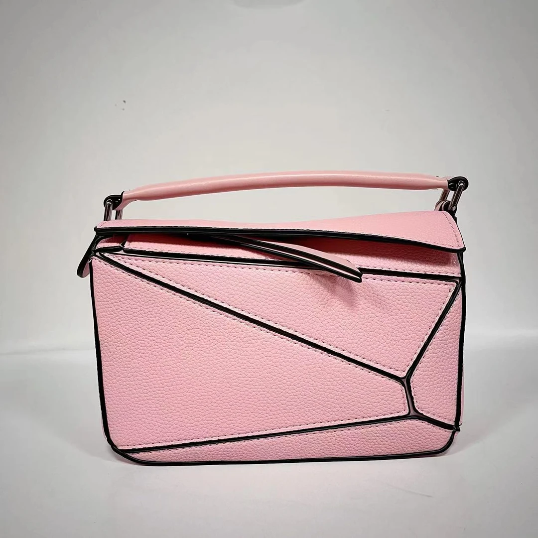 【小裴L】TR-原创小众设计-粉色几何包单肩手提斜挎包-尺寸-21