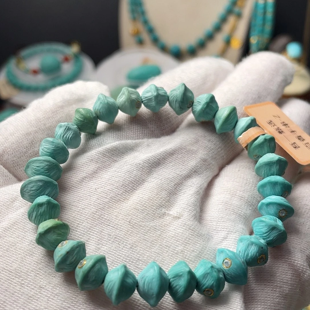 绿松石珠宝半成品未镶嵌