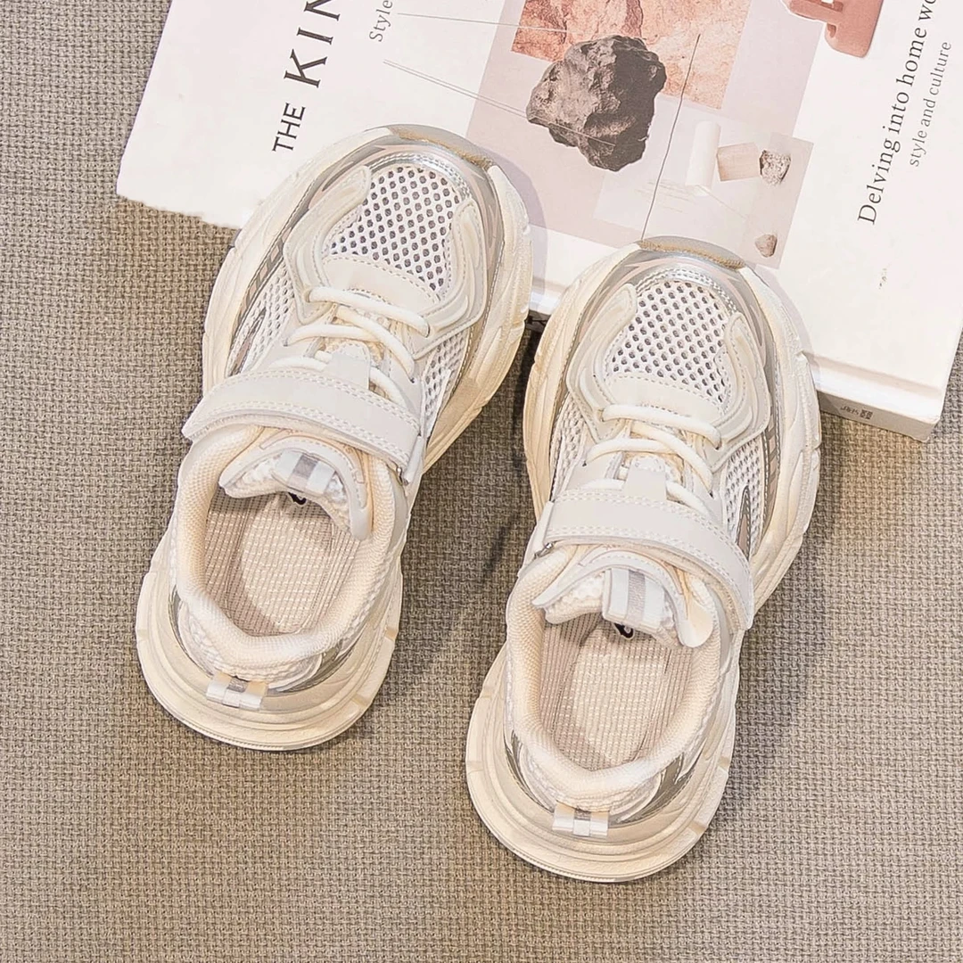 女童运动鞋夏季2025新款春秋鞋子网面透气鞋夏款男中大童网鞋