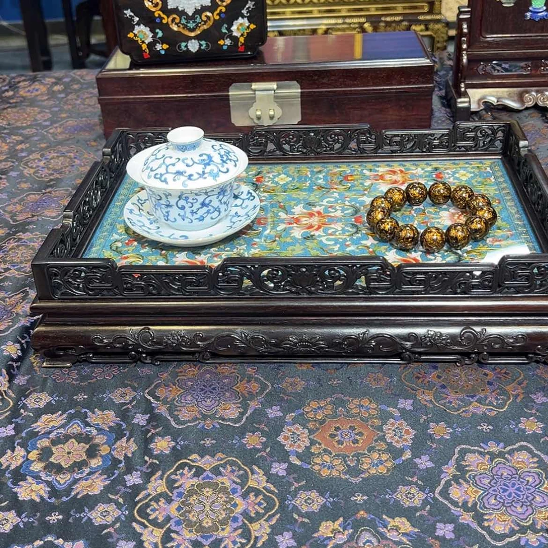 【闪购商品】红酸枝木类成套家具茶盘