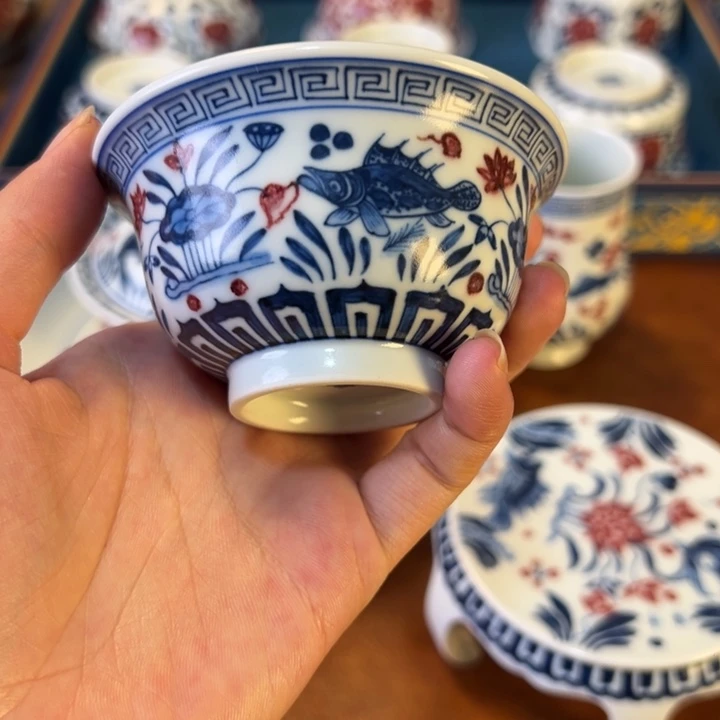 摆件景德镇茶器百宝箱陶瓷
