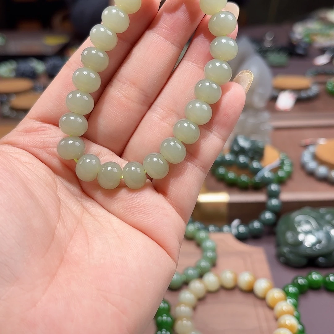 和田玉未镶嵌手链