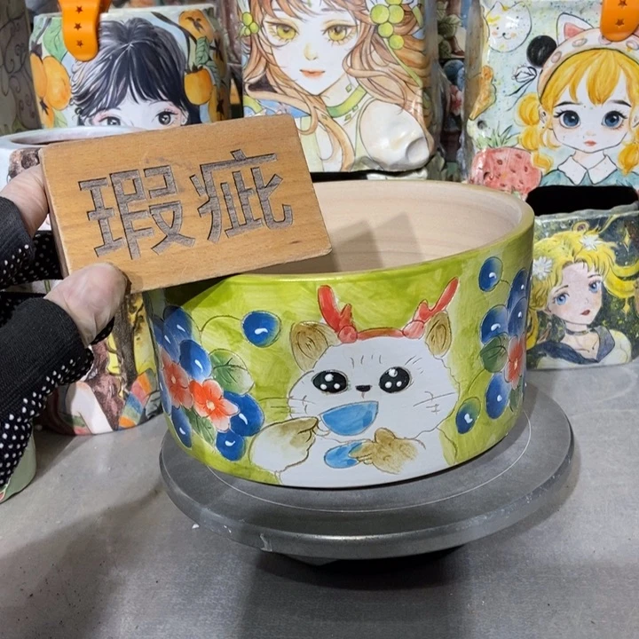 红陶景德镇艺术手绘作品