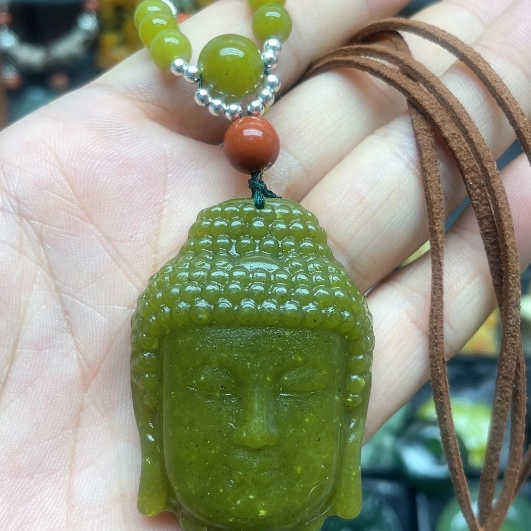 未镶嵌蛇纹石玉项链