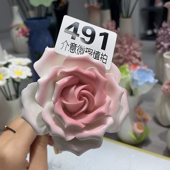 陶瓷纯手工捏花设计