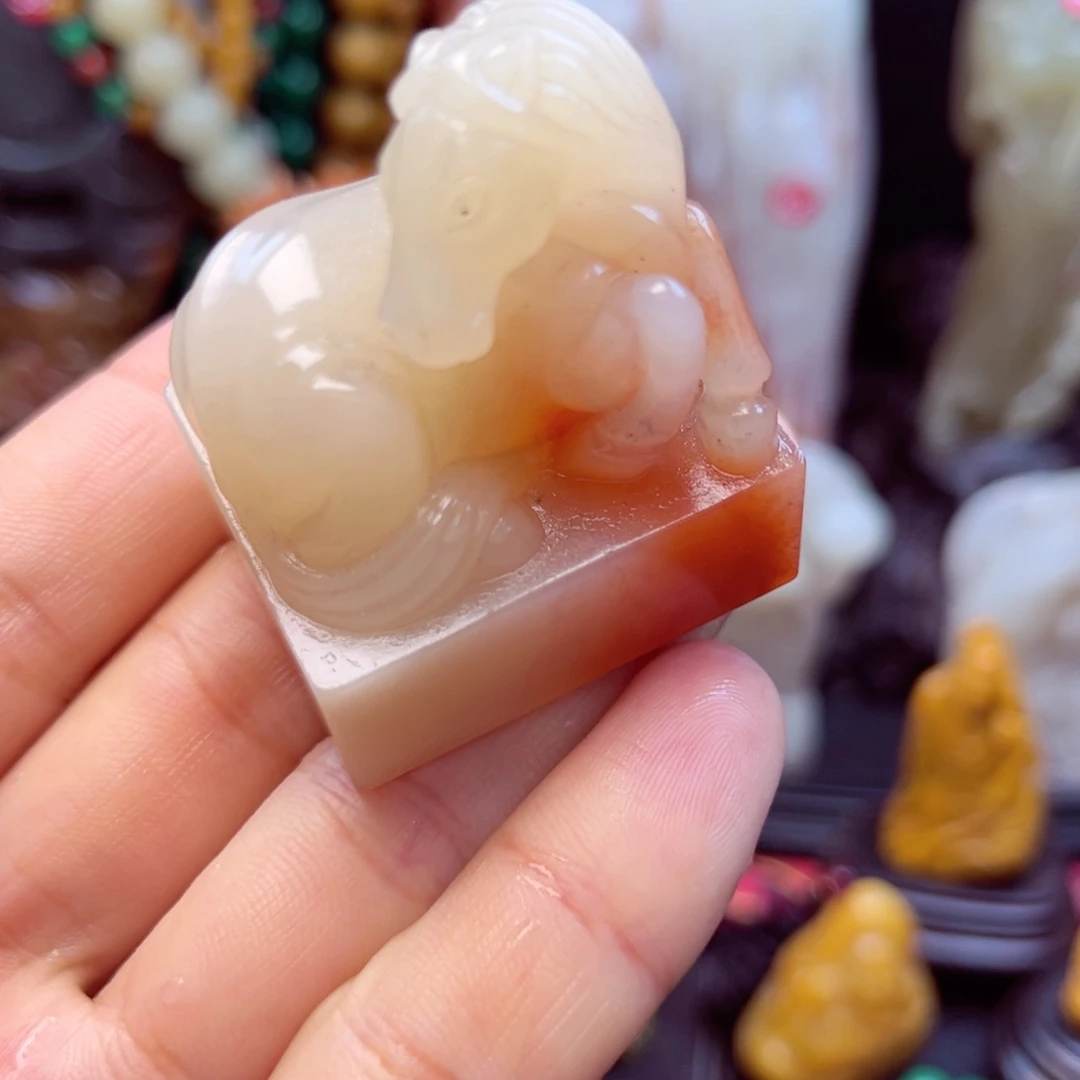 寿山石一马当先印章