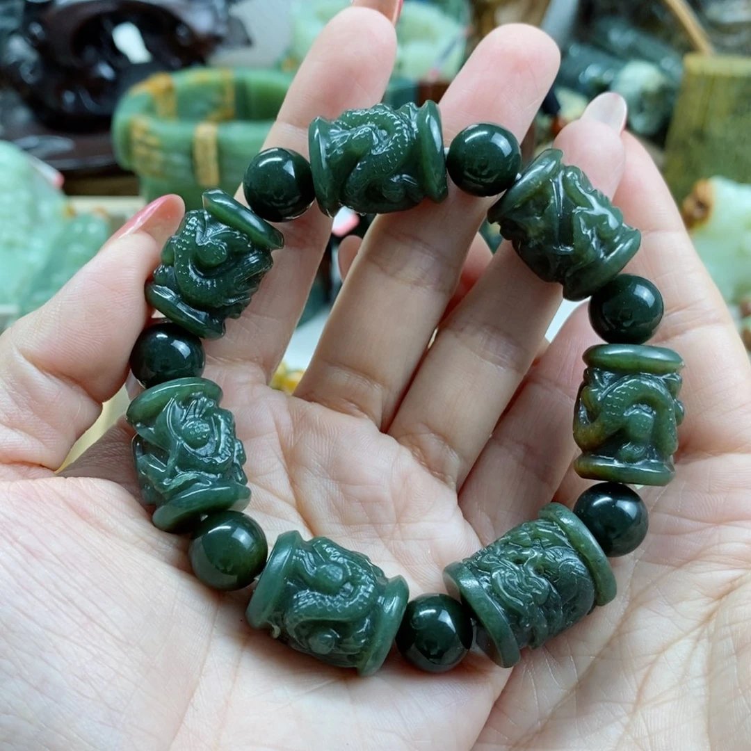 透闪石质玉手链未镶嵌