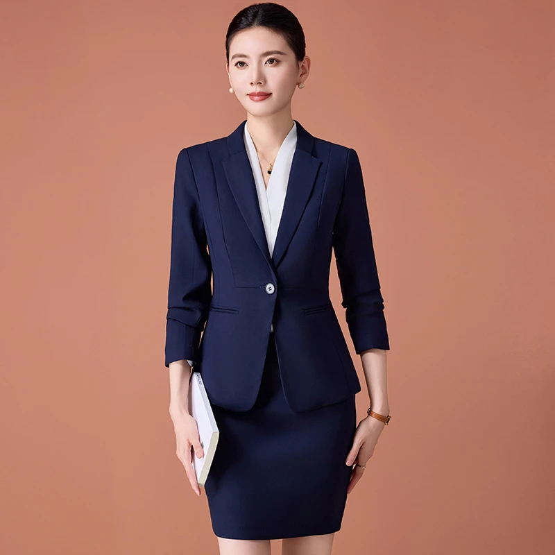 职业西装套装女春秋高端气质女士正装工装酒店经理工作服西服外套