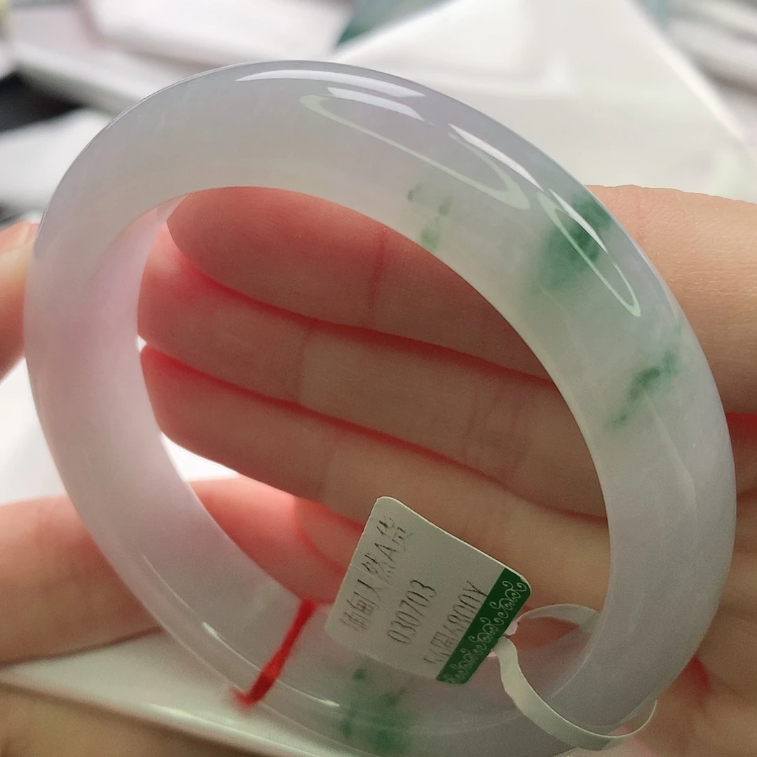 翡翠未镶嵌手镯缅甸5455