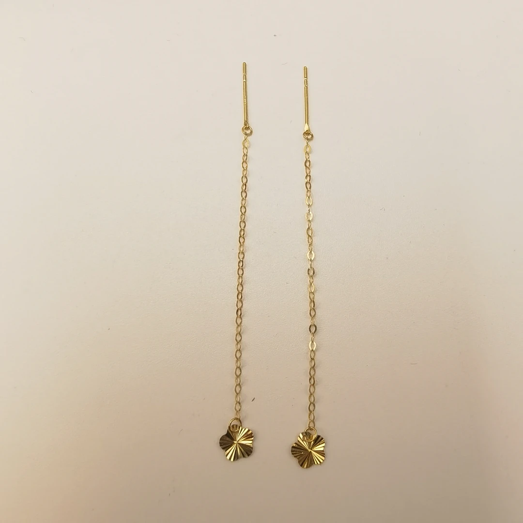 【大姑姐专属】18K真金镭射耳线