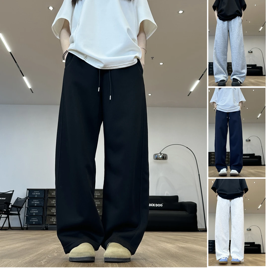 秋季卫裤简约时尚百搭休闲长裤男女可穿直筒卫裤