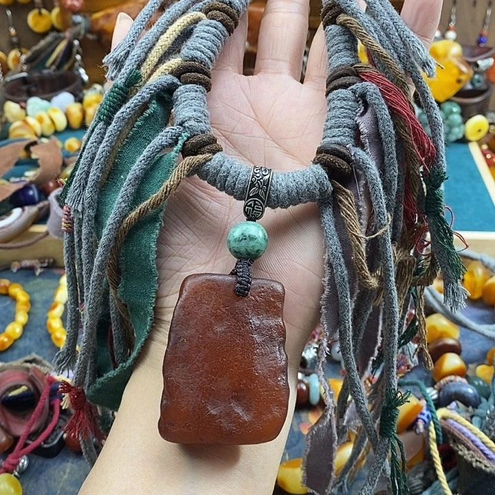 蜜蜡未镶嵌项链项链