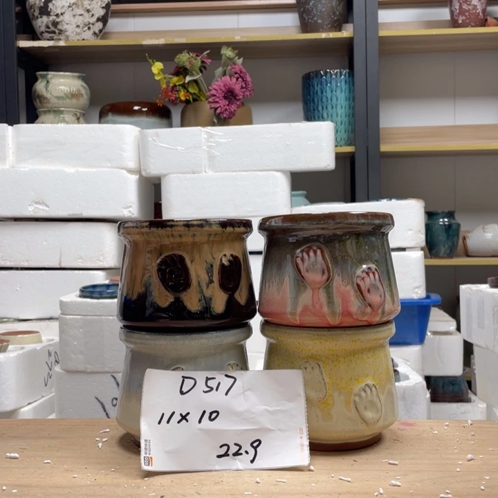 粗陶多肉花盆瑕疵517