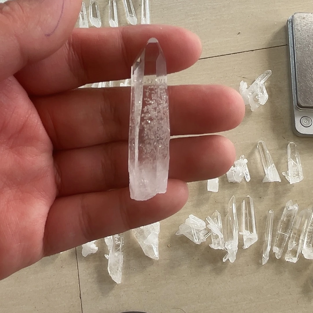 锐***啡水晶未镶嵌珠宝半成品