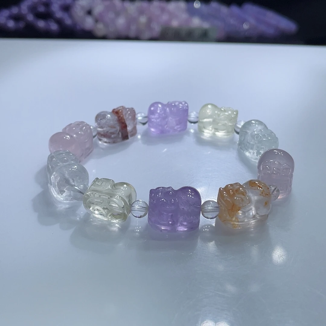 未镶嵌水晶手链多宝貔貅78元