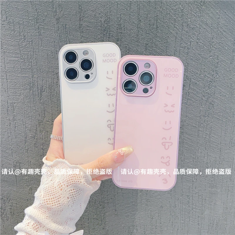玻璃壳适用苹果16/iphone/华为荣耀/OPPO/VIVO/小米/手机壳爆款潮