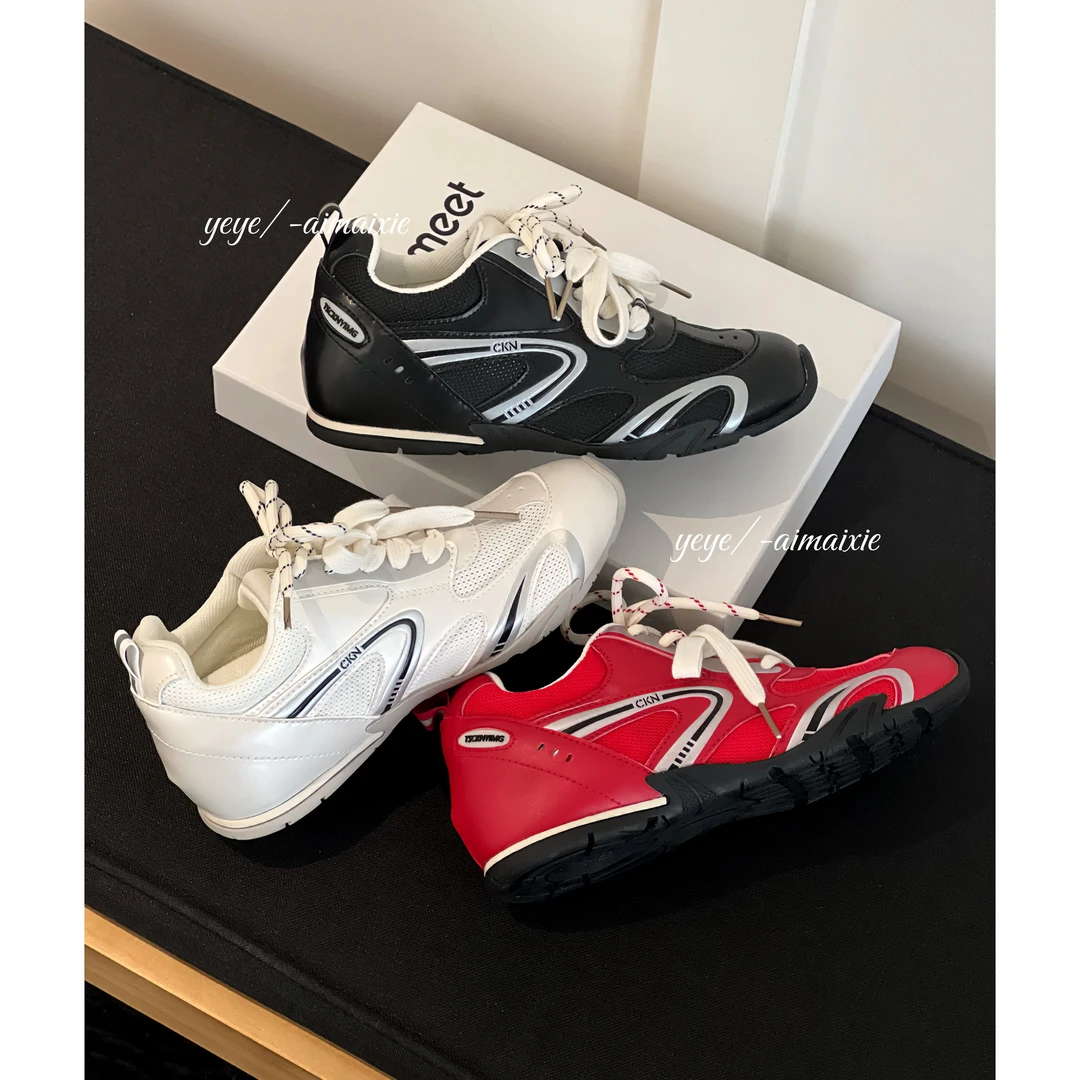 【内增高5公分】2025年夏季透气德训鞋女款运动休闲鞋阿甘鞋