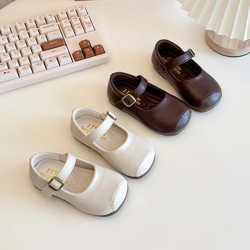 女童皮鞋2025春秋新款时尚韩版公主鞋女宝宝软底洋气玛丽珍单鞋潮