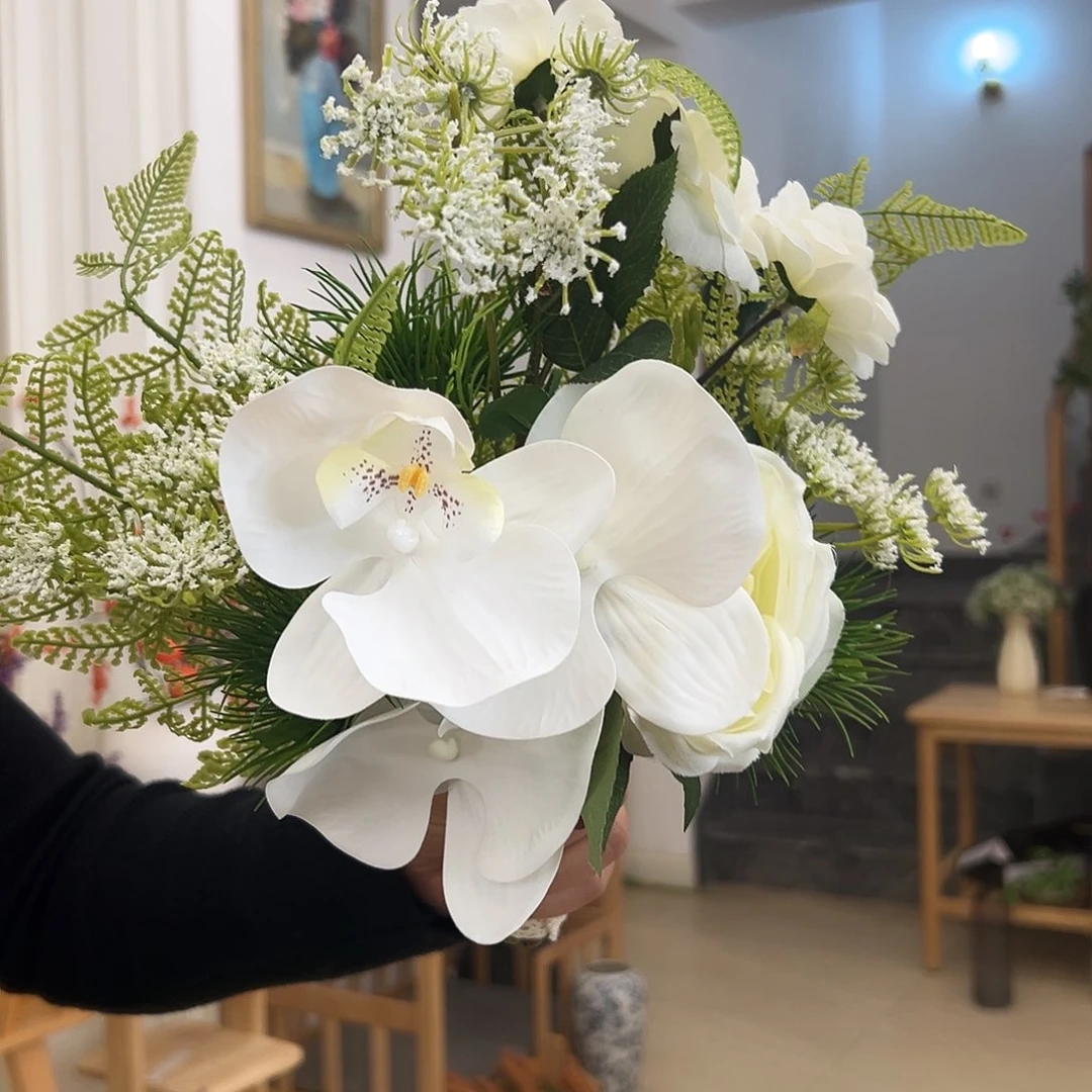 抖音直播花束一把白色