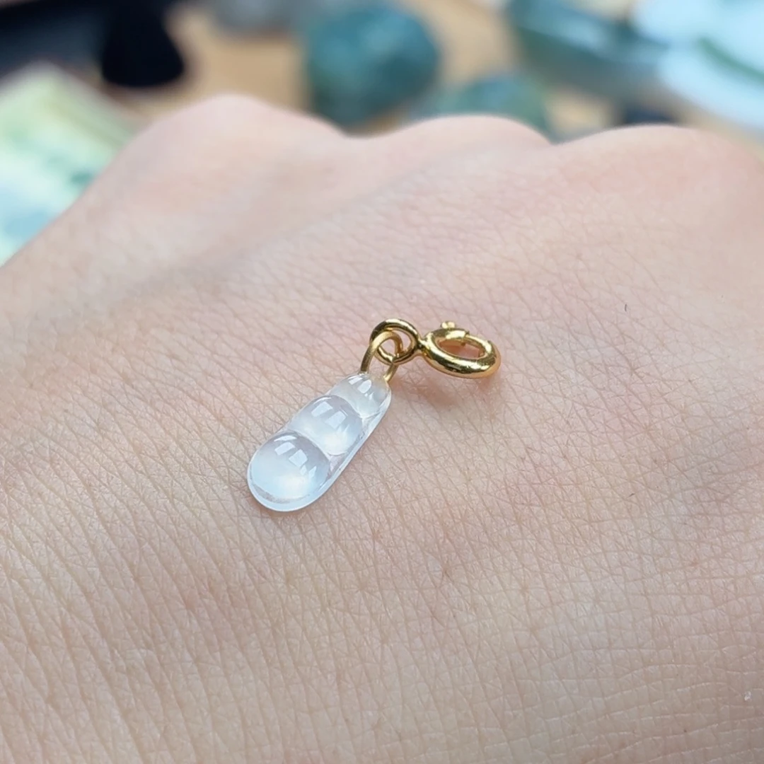 翡翠银S925镶嵌颈饰天然A货翡翠