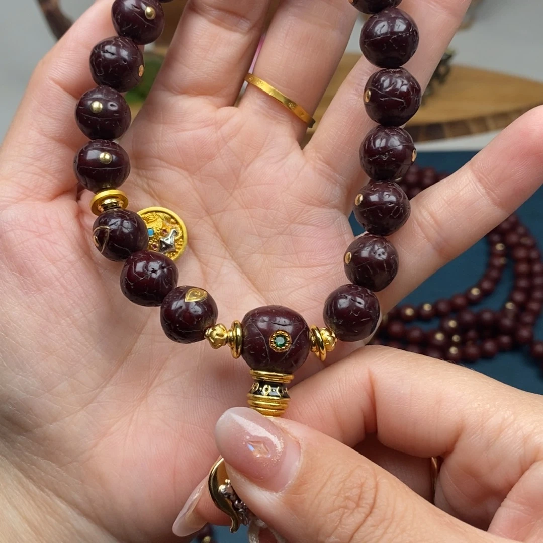 手串凤眼菩提手持金钉简配12