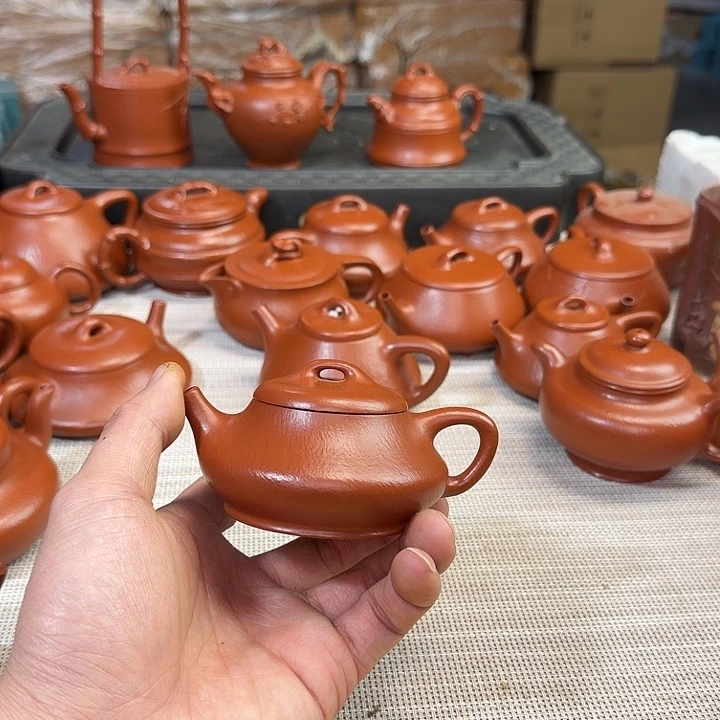 壶紫砂全手工制作柱瓢