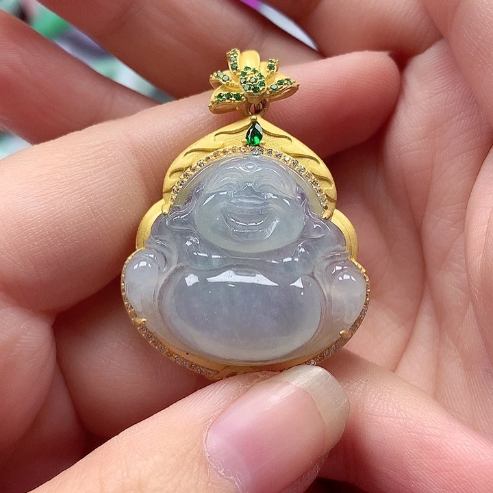 翡翠银S925镶嵌颈饰翡翠